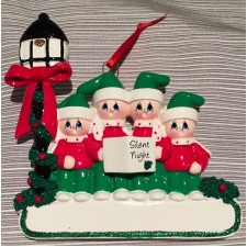 Caroler Ornament with 4